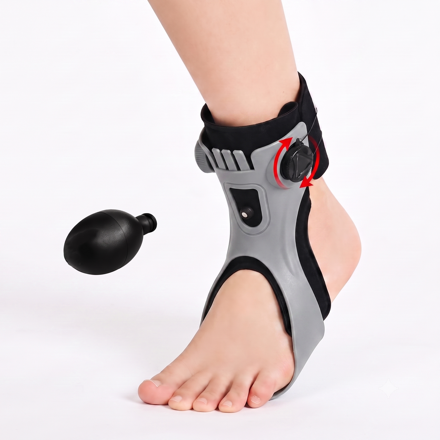 AFO Drop Foot Brace for Walking - Upgraded, Comfortable & Efficient, Adjustable, For Achilles Tendonitis, Plantar Fasciitis, Stroke, TBI, ALS, MS, Bone Fracture